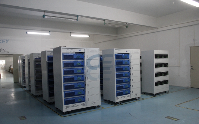 Battery pack aging machine