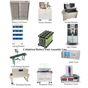 Lithium Ion Battery Pack Assembly Line Cylindrical Battery Manufacturing Machines